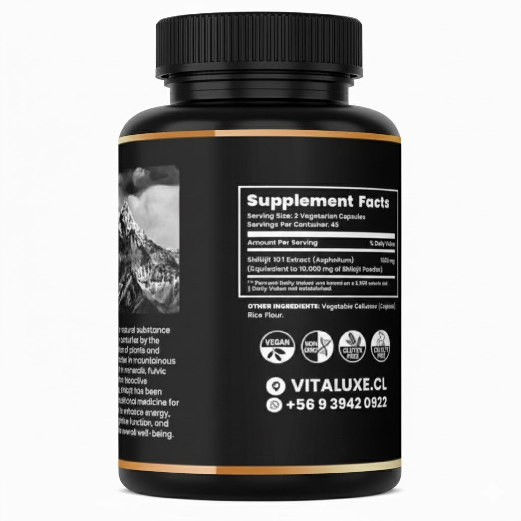 Shilajit Pure Himalaya, 90 cápsulas.
