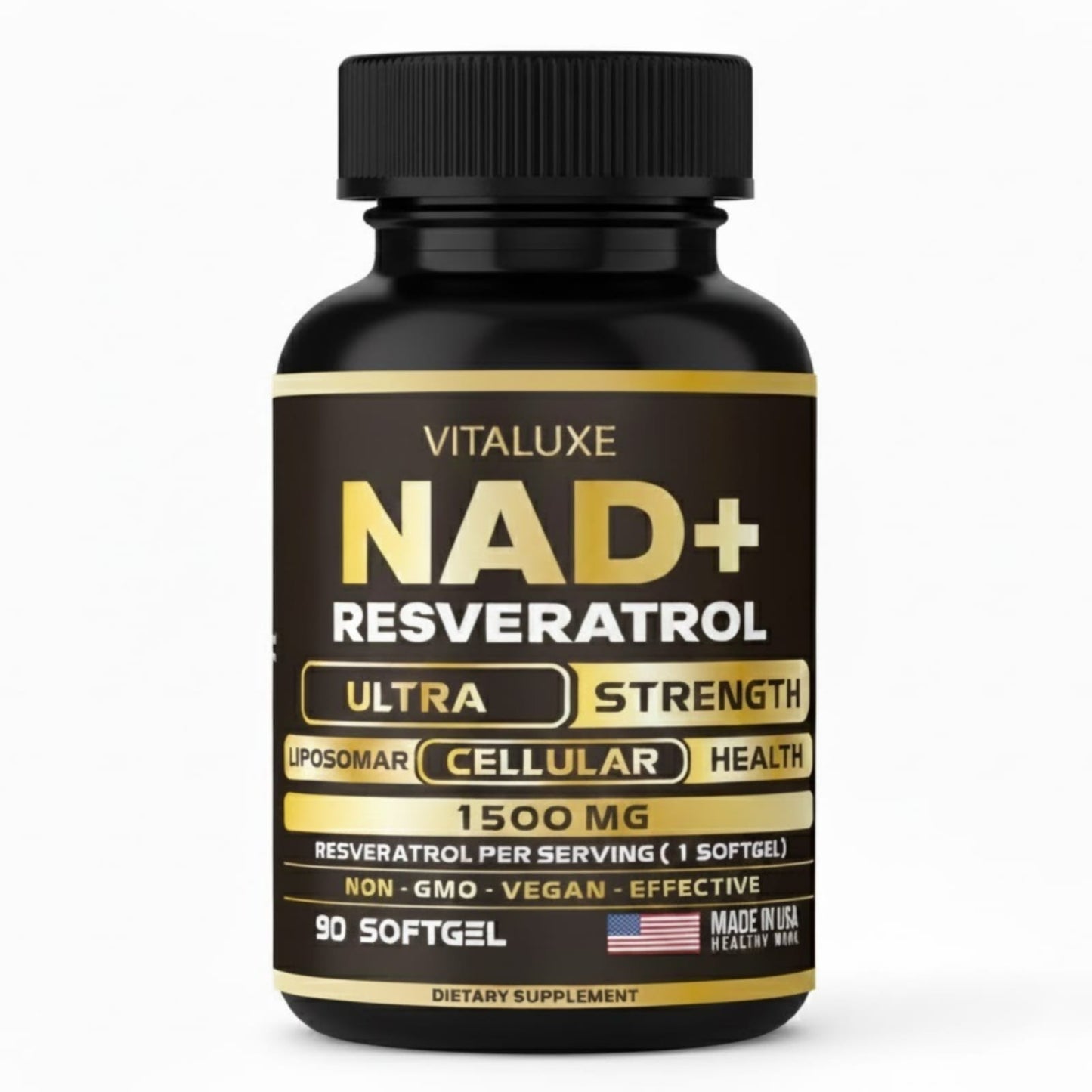 Nad + Resveratrol, 90 Cápsulas.